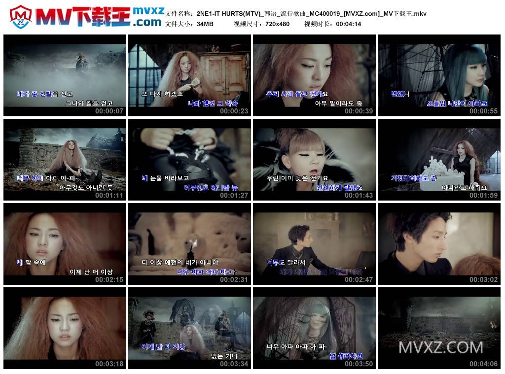 2NE1-IT HURTS(MTV)_韩语_流行歌曲_MC400019